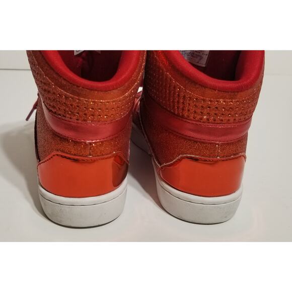 Love Pastry Dance Kids "pop tart" red glitter high-tops size 5.5 - Picture 6 of 10
